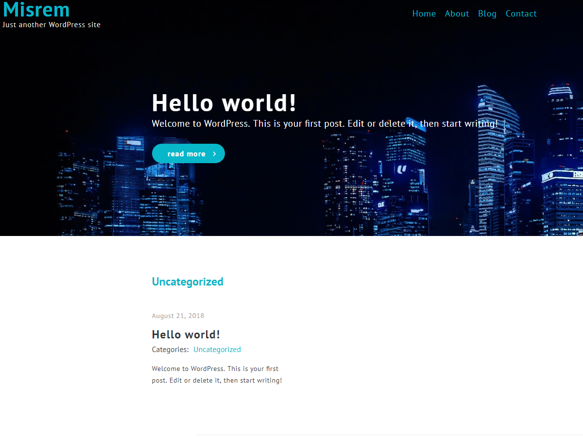 Misrem theme screenshot