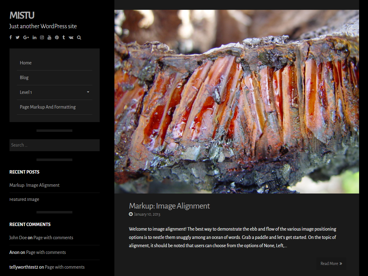 mistu theme screenshot