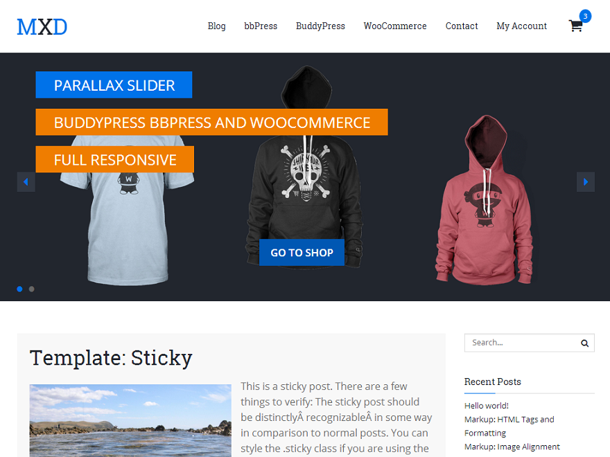 Mixed theme screenshot