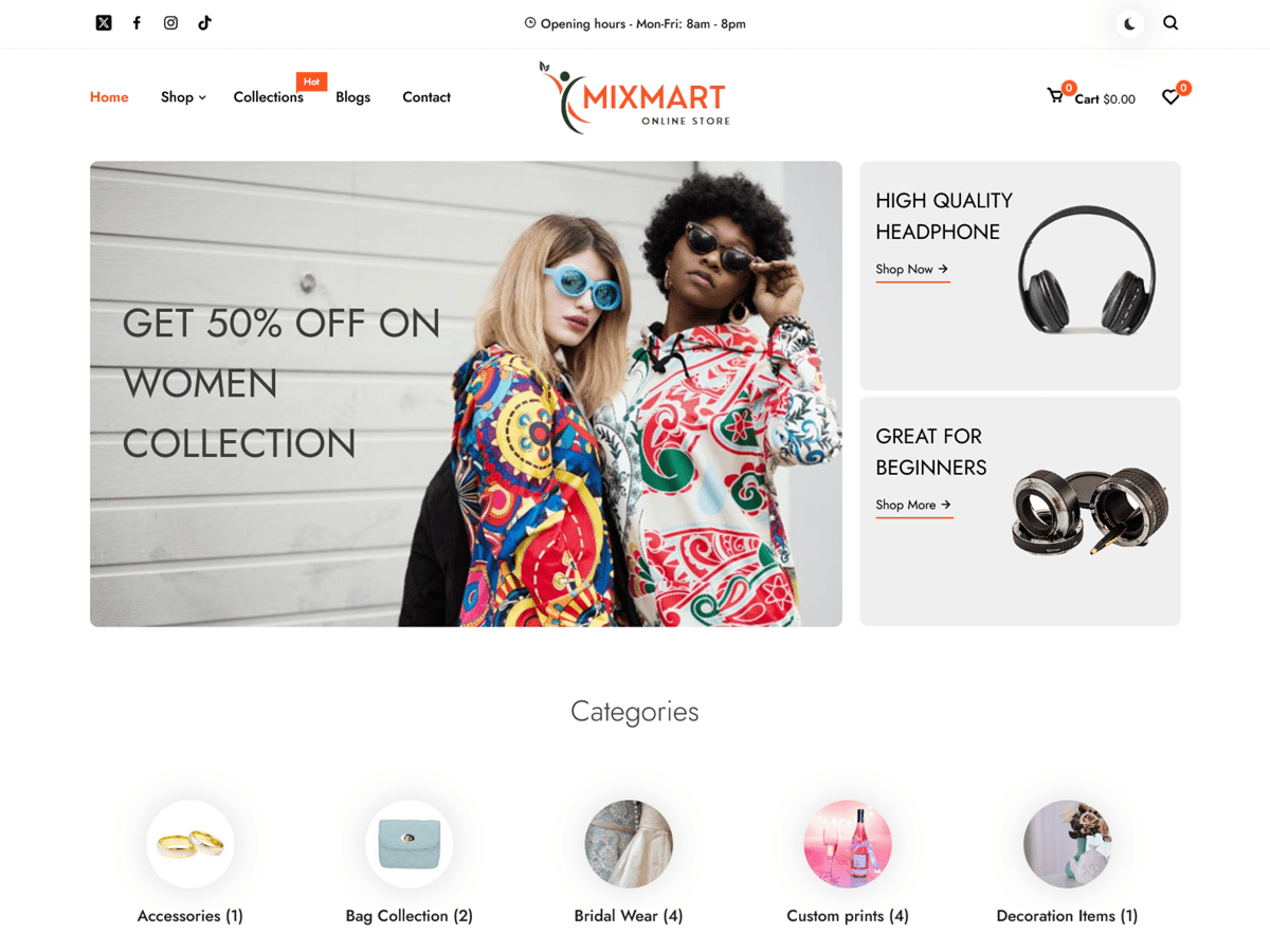 MixMart theme screenshot