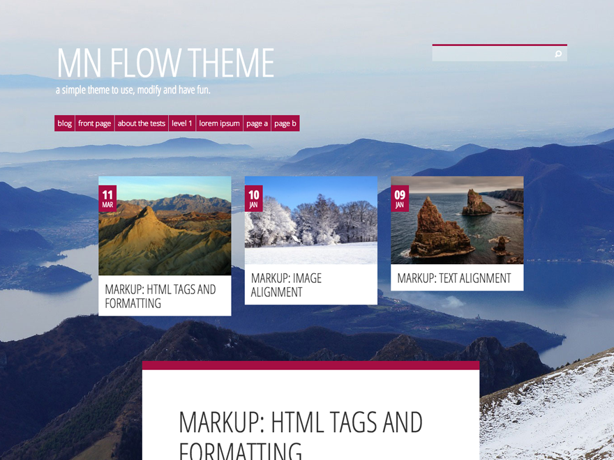 MN Flow theme screenshot