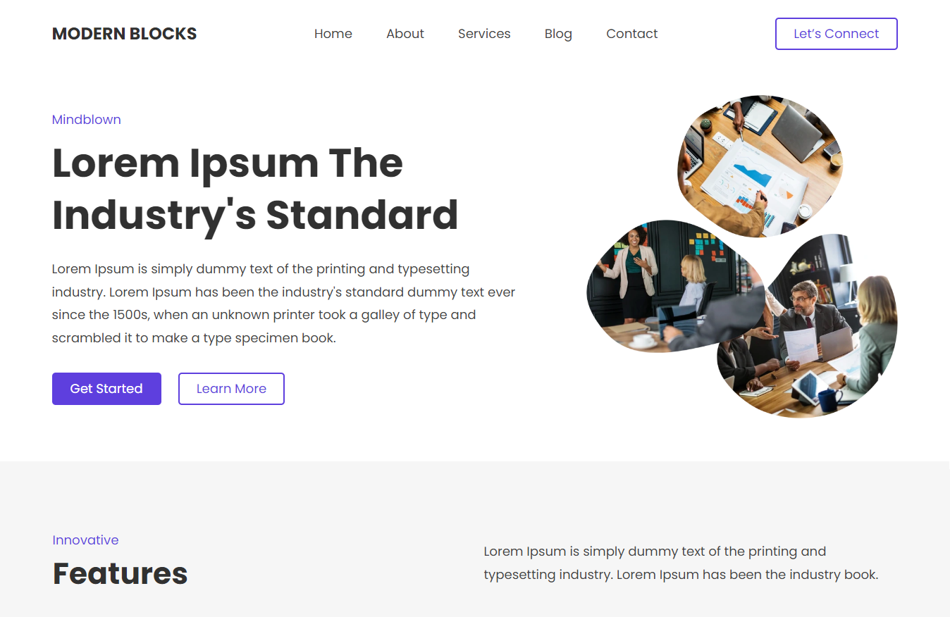 Modern Blocks theme screenshot