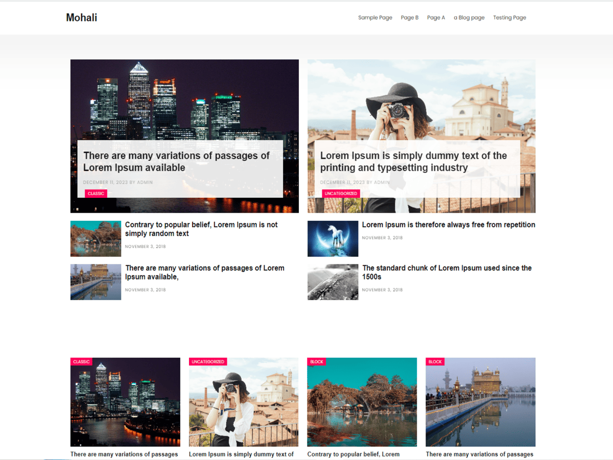 Mohali theme screenshot