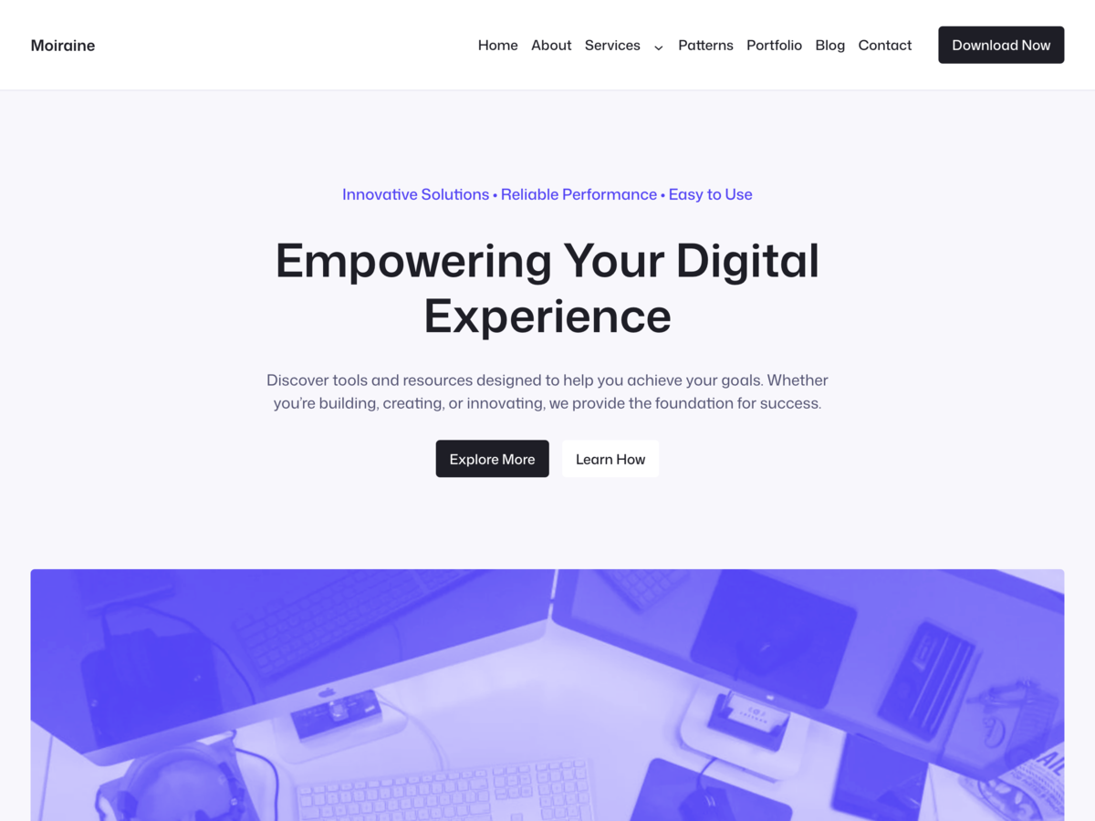 Moiraine theme screenshot