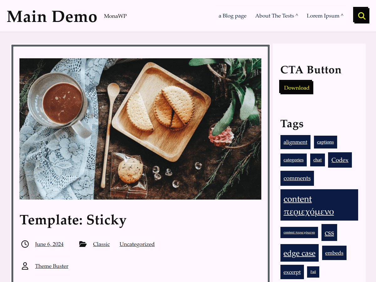 MonaWP theme screenshot