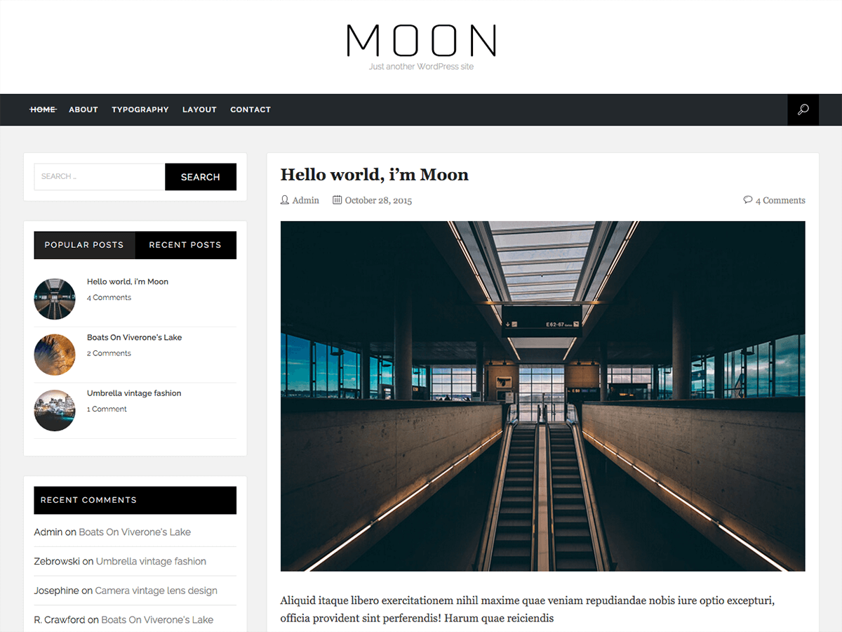 Moon theme screenshot
