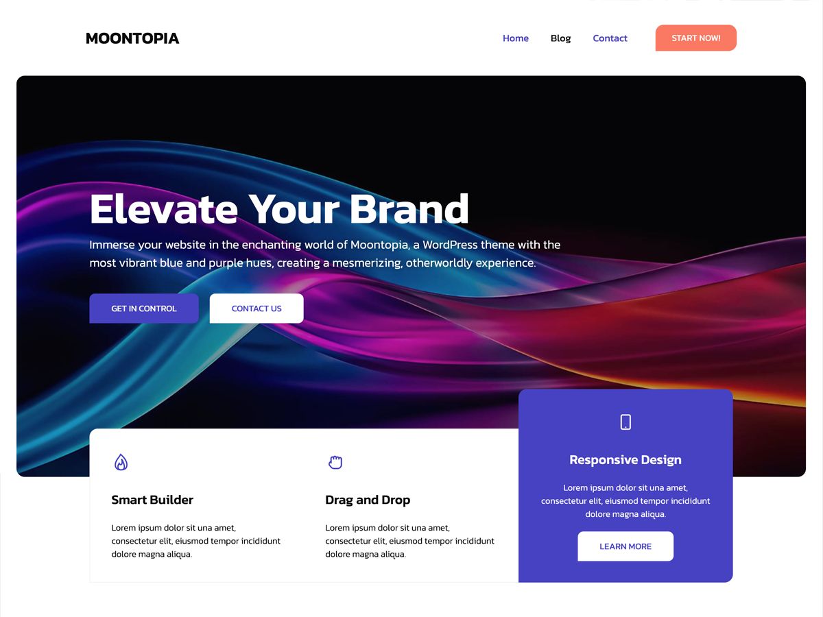 Moontopia theme screenshot