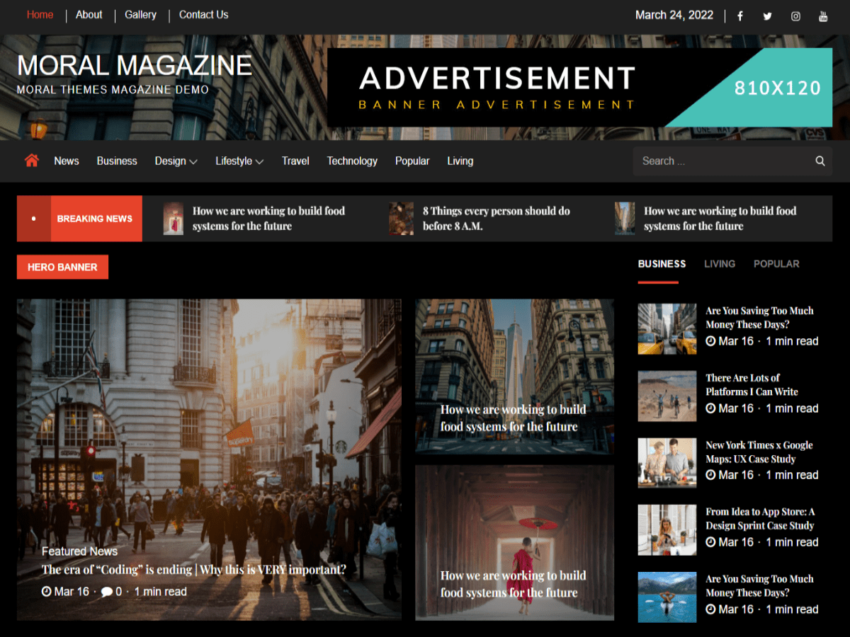 Moral Magazine theme screenshot