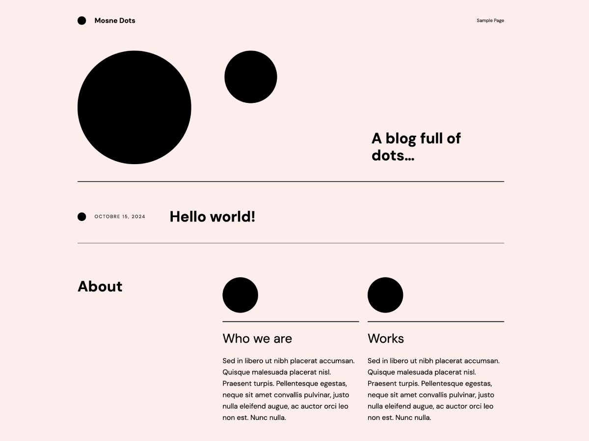 Mosne Dots theme screenshot