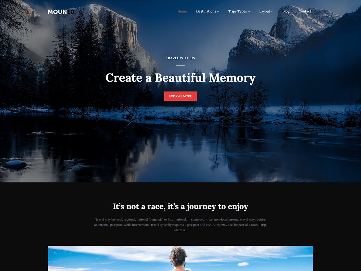 Moun10 theme screenshot