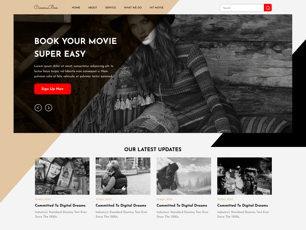 Movie Review Blog theme screenshot