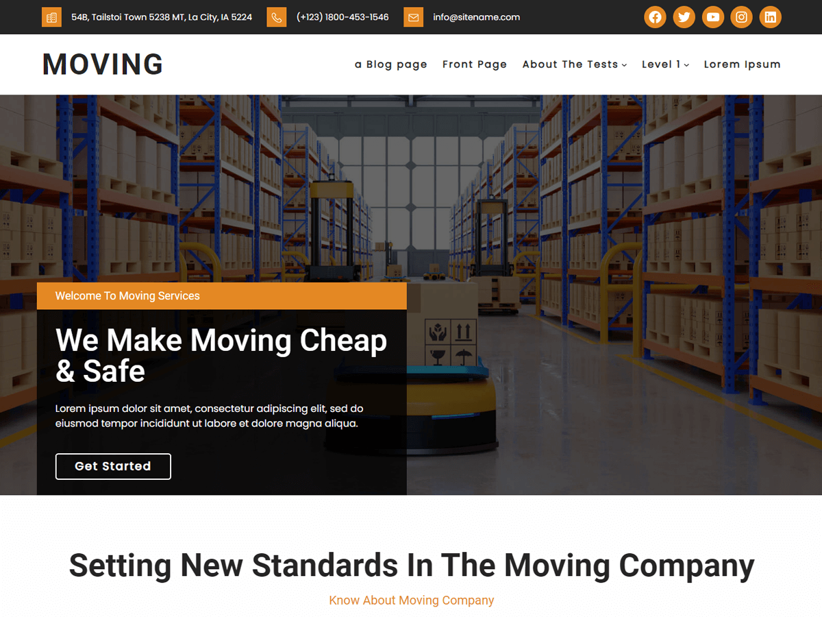 Moving theme screenshot