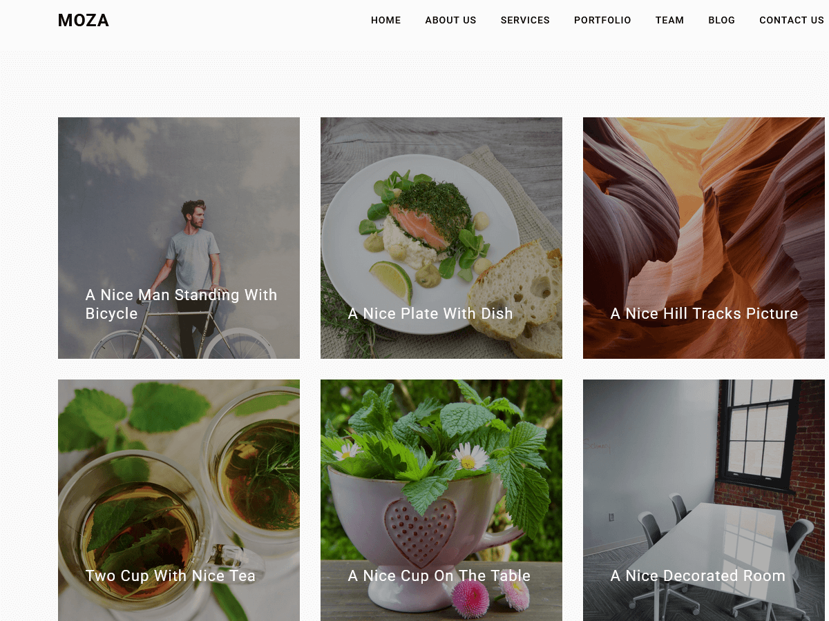 Moza theme screenshot