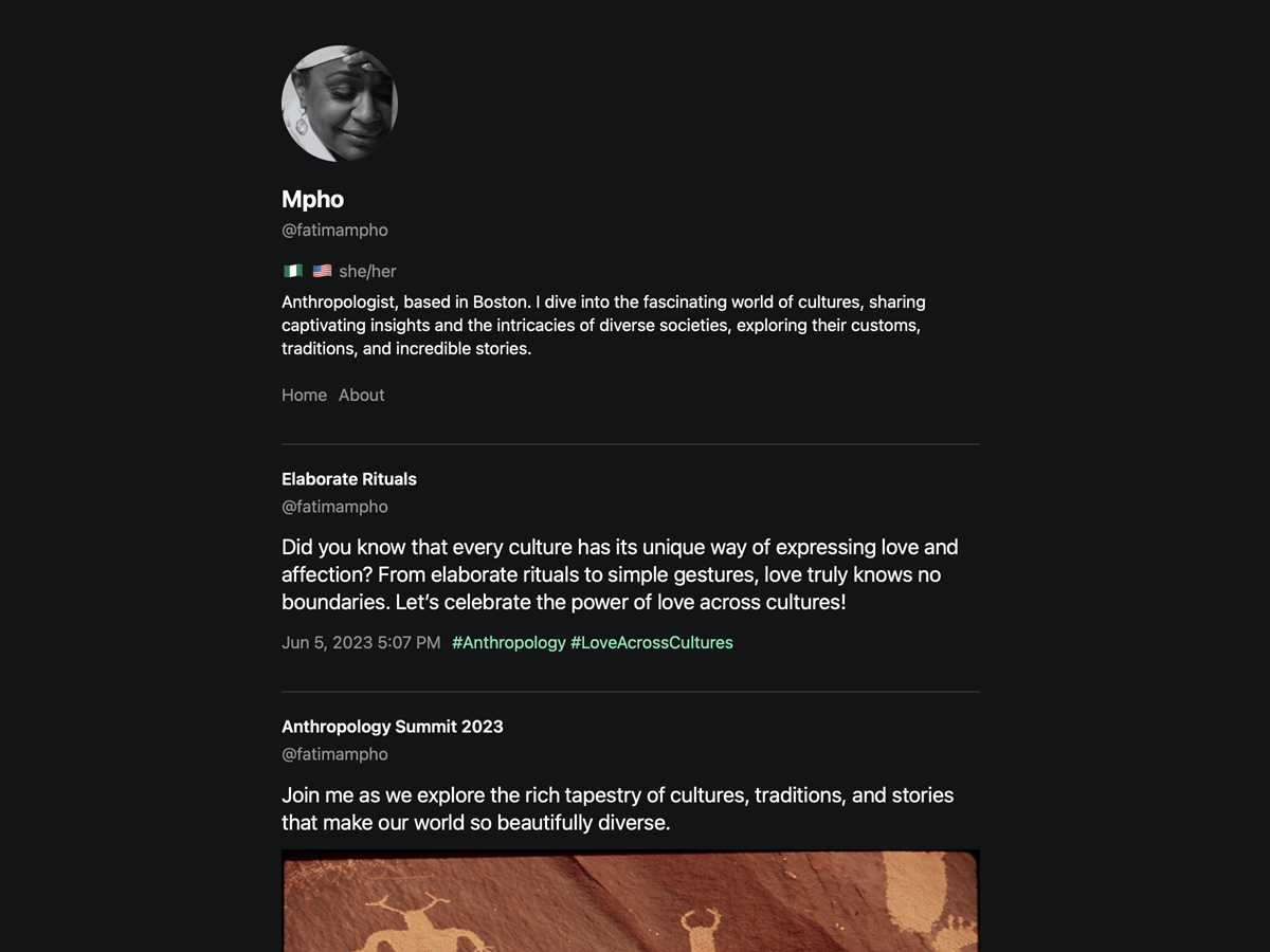 Mpho theme screenshot