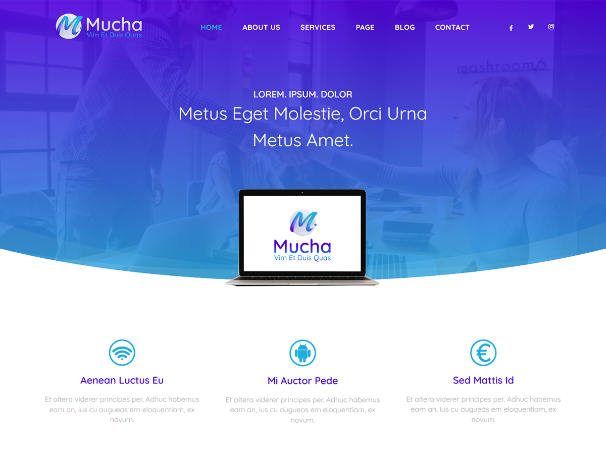 Mucha theme screenshot