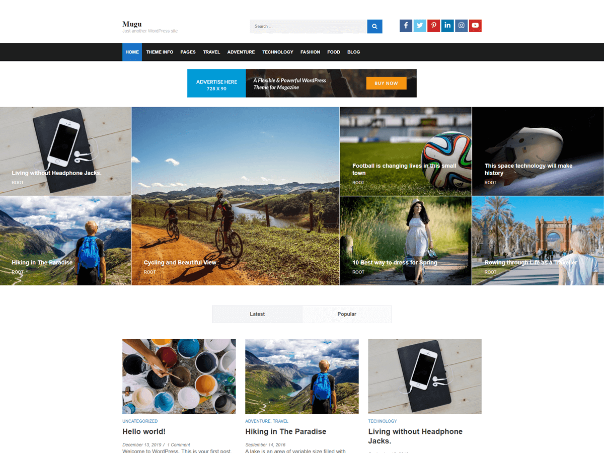 Mugu theme screenshot