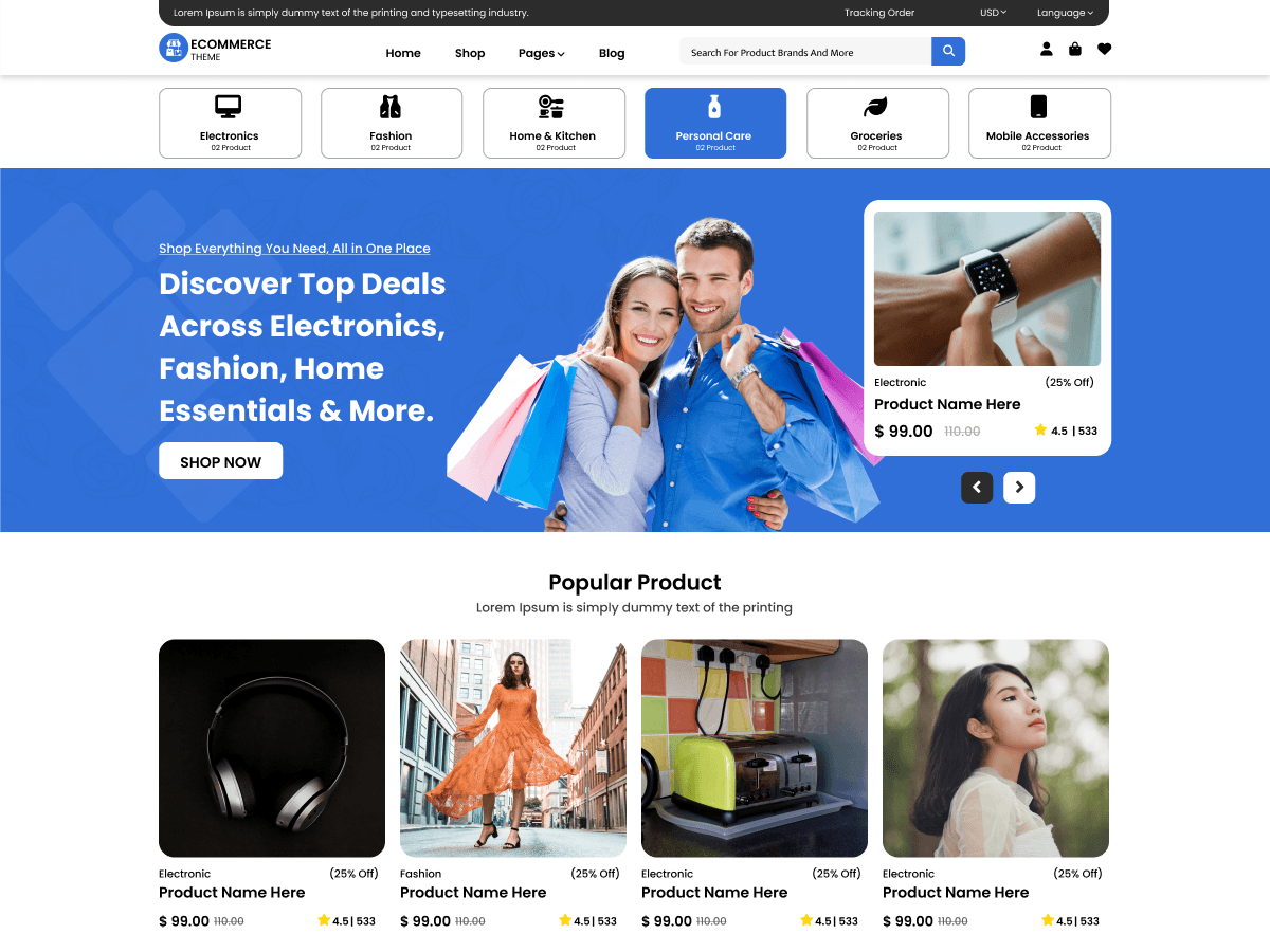 Multi Purpose Business theme screenshot