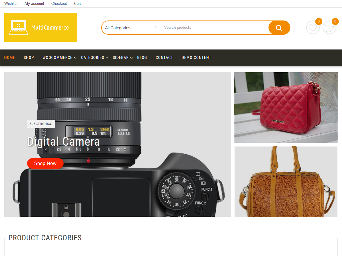 Multicommerce theme screenshot