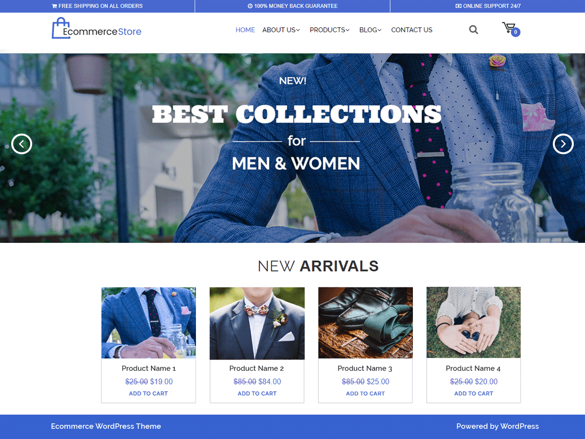 Multipurpose Ecommerce theme screenshot