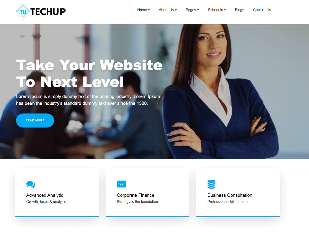 Multipurpose Techup theme screenshot