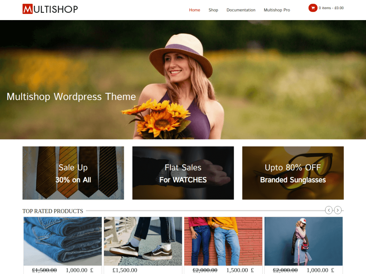 Multishop theme screenshot
