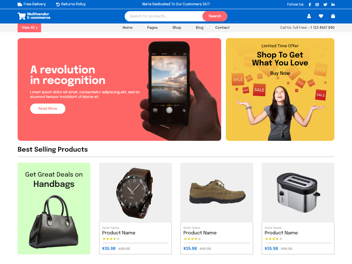 Multivendor Marketplace theme screenshot
