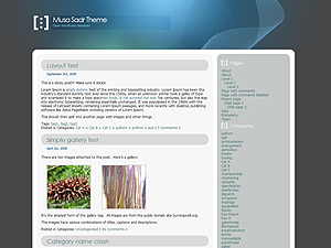 Musa Sadr theme screenshot