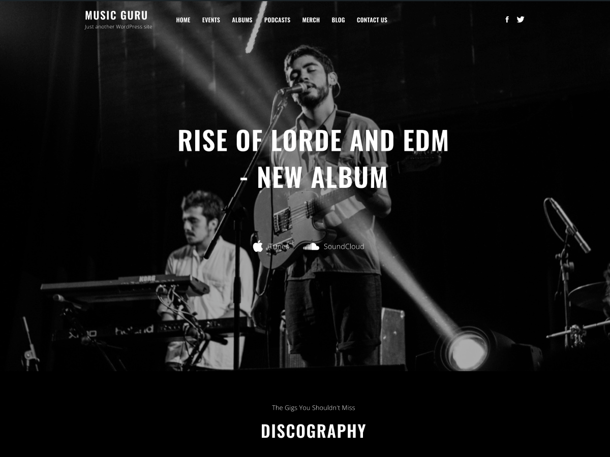 Music Guru theme screenshot