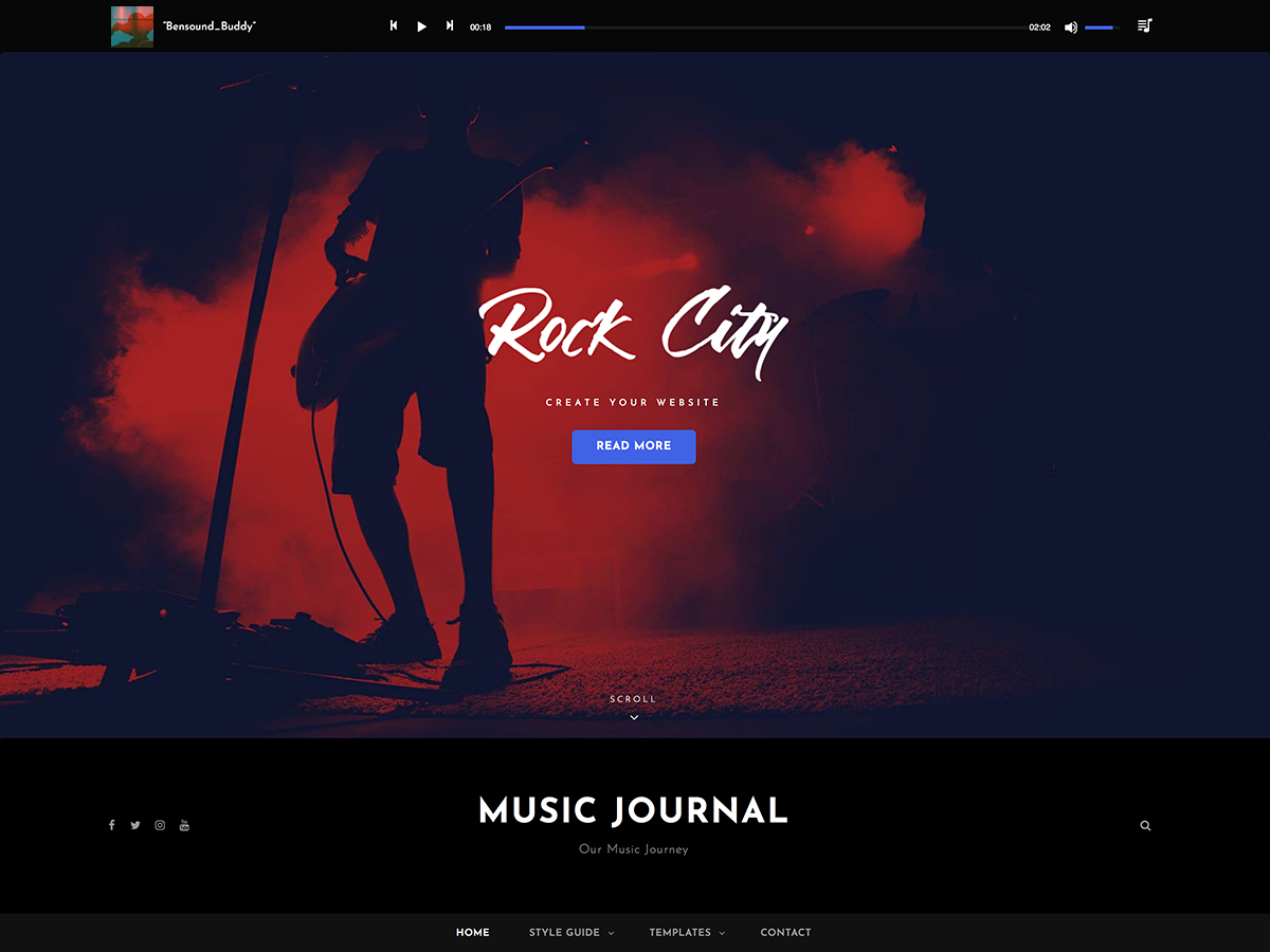 Music Journal theme screenshot