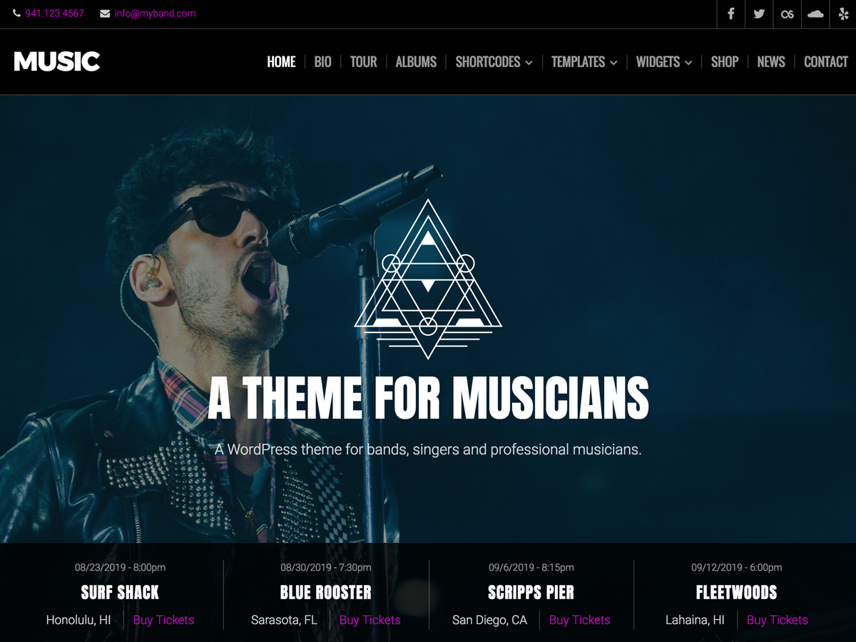 Music Lite theme screenshot