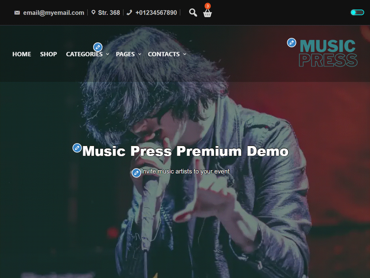 Music Press theme screenshot