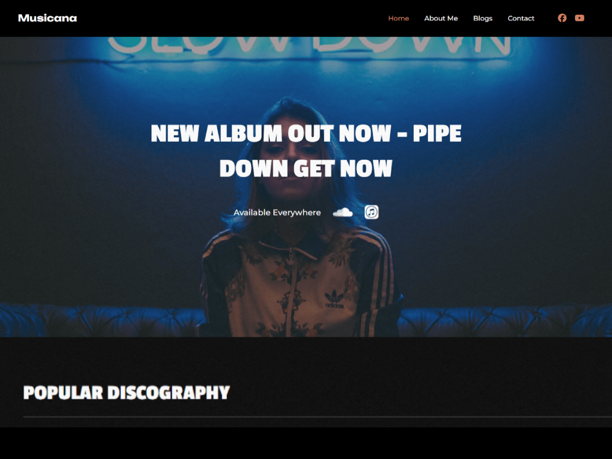 Musicana theme screenshot