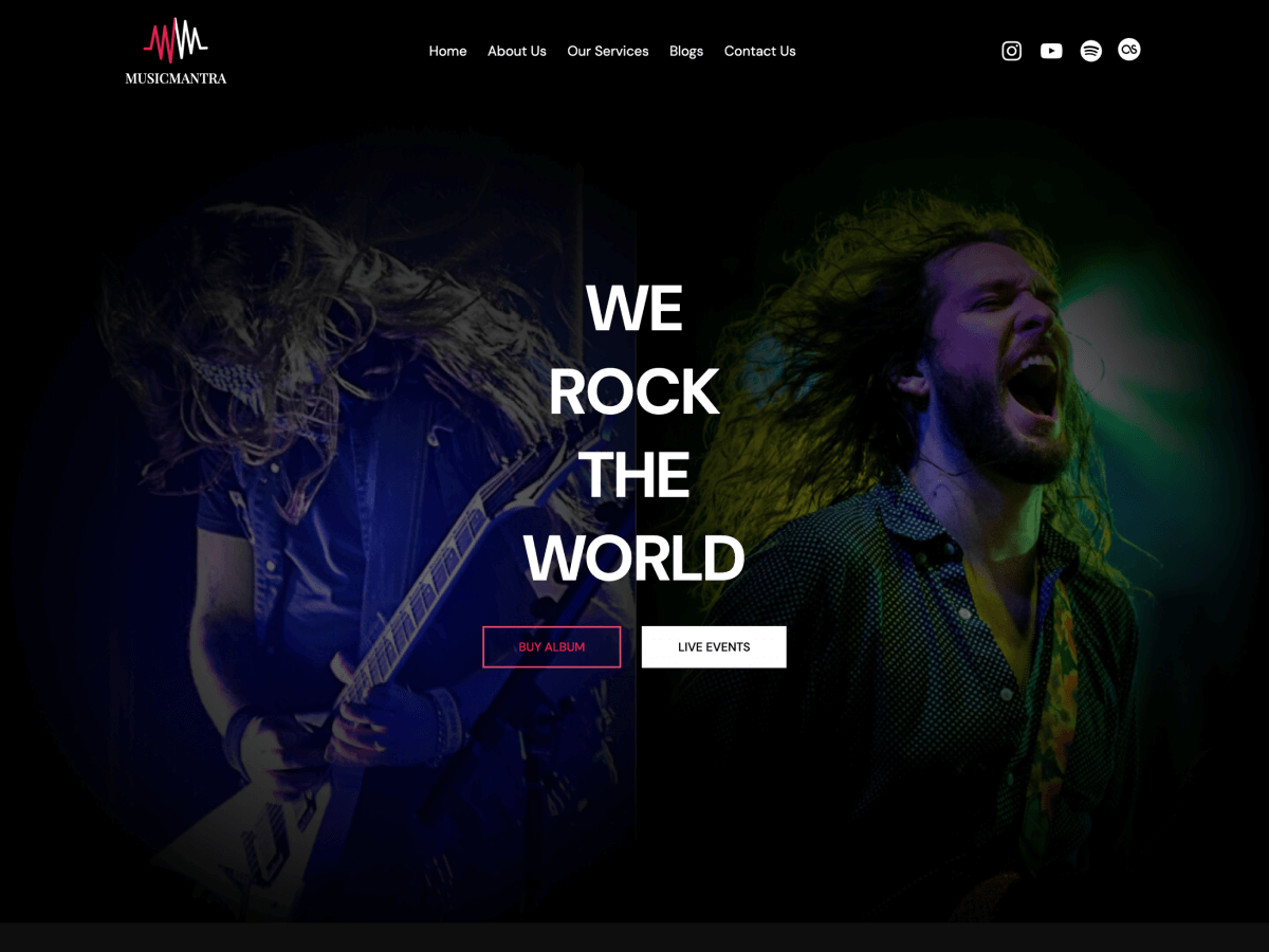 MusicMantra theme screenshot
