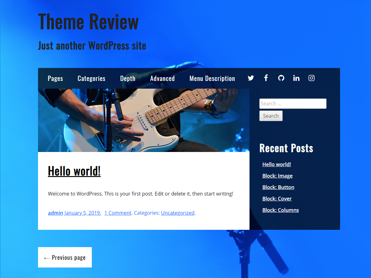 Musik theme screenshot