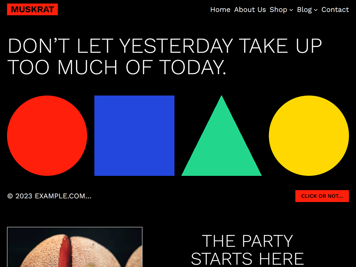 Muskrat theme screenshot
