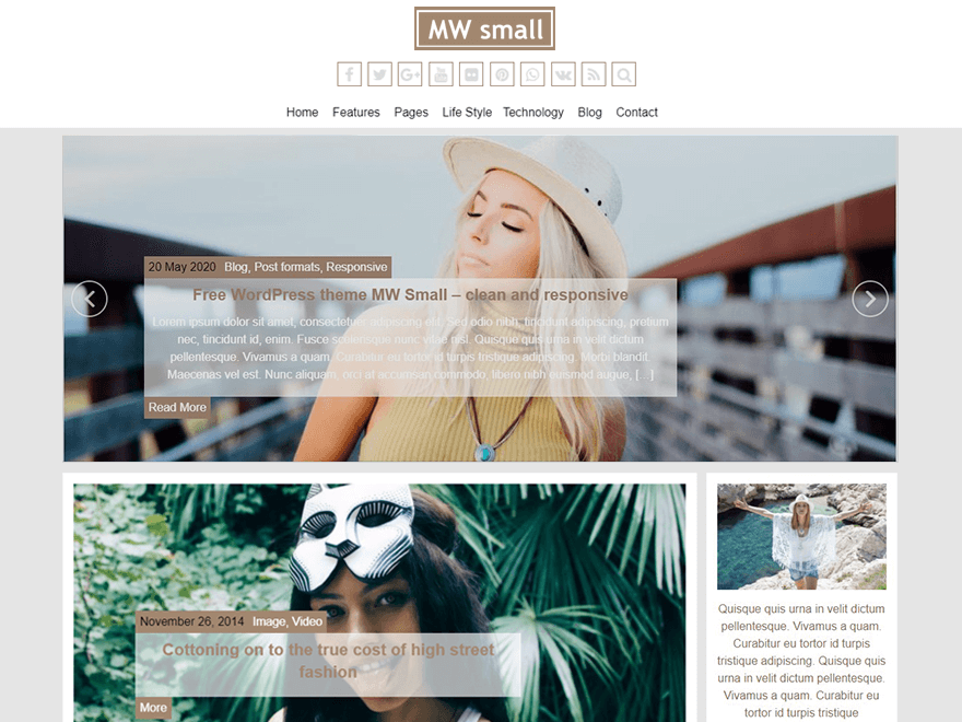MW Small theme screenshot