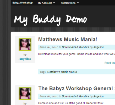 My BuddyPress theme screenshot
