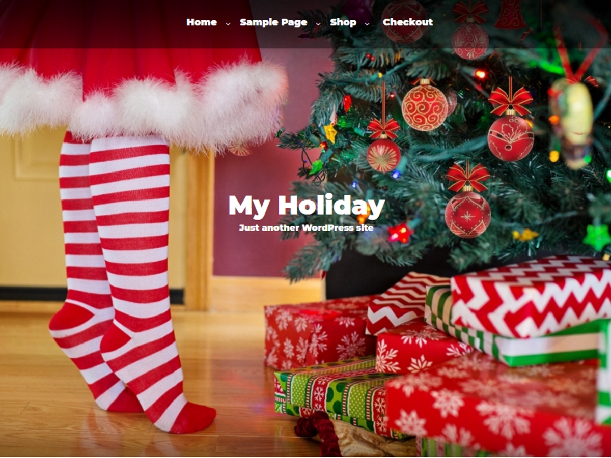 My Holiday theme screenshot