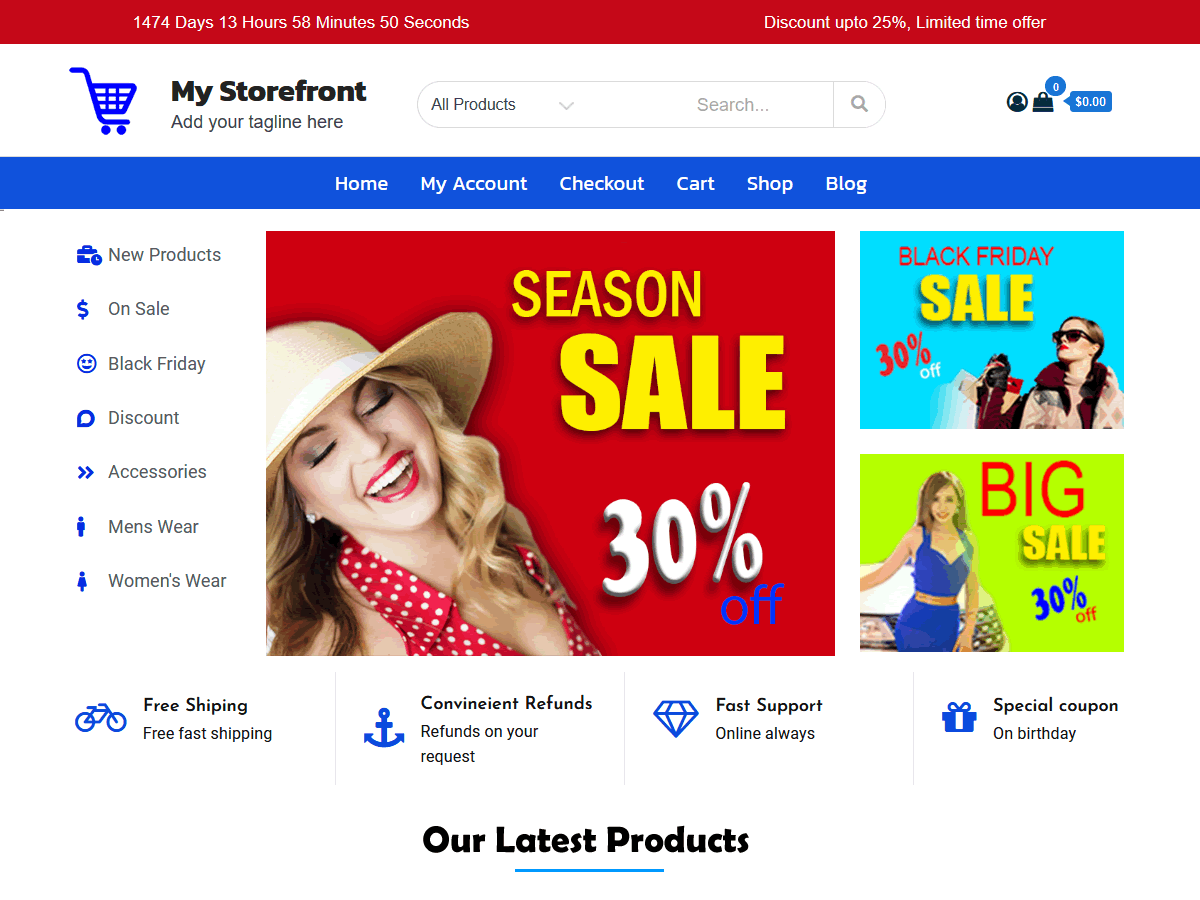 My Storefront theme screenshot