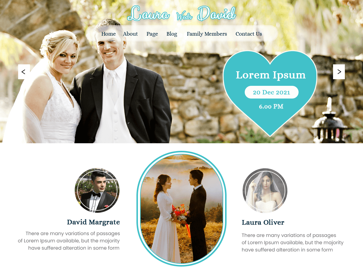 My Wedding theme screenshot