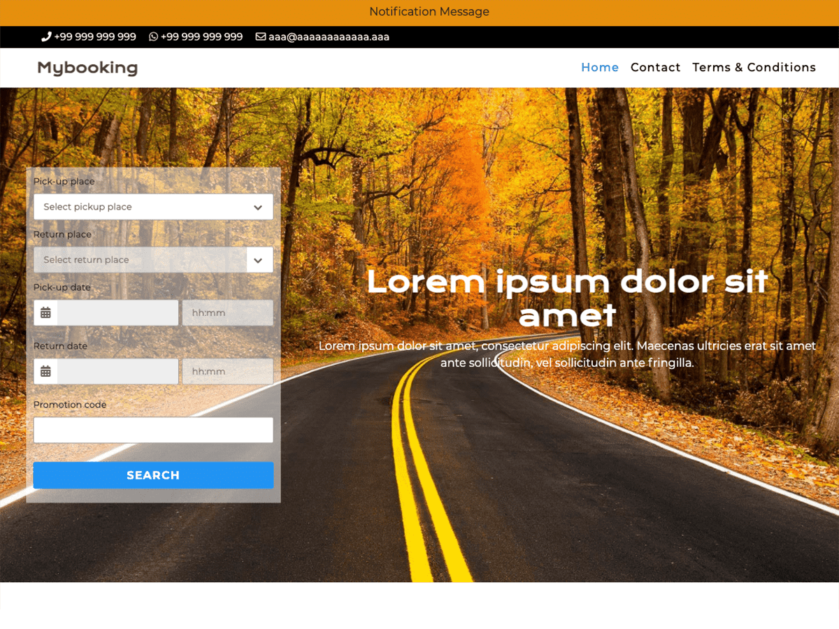 Mybooking theme screenshot