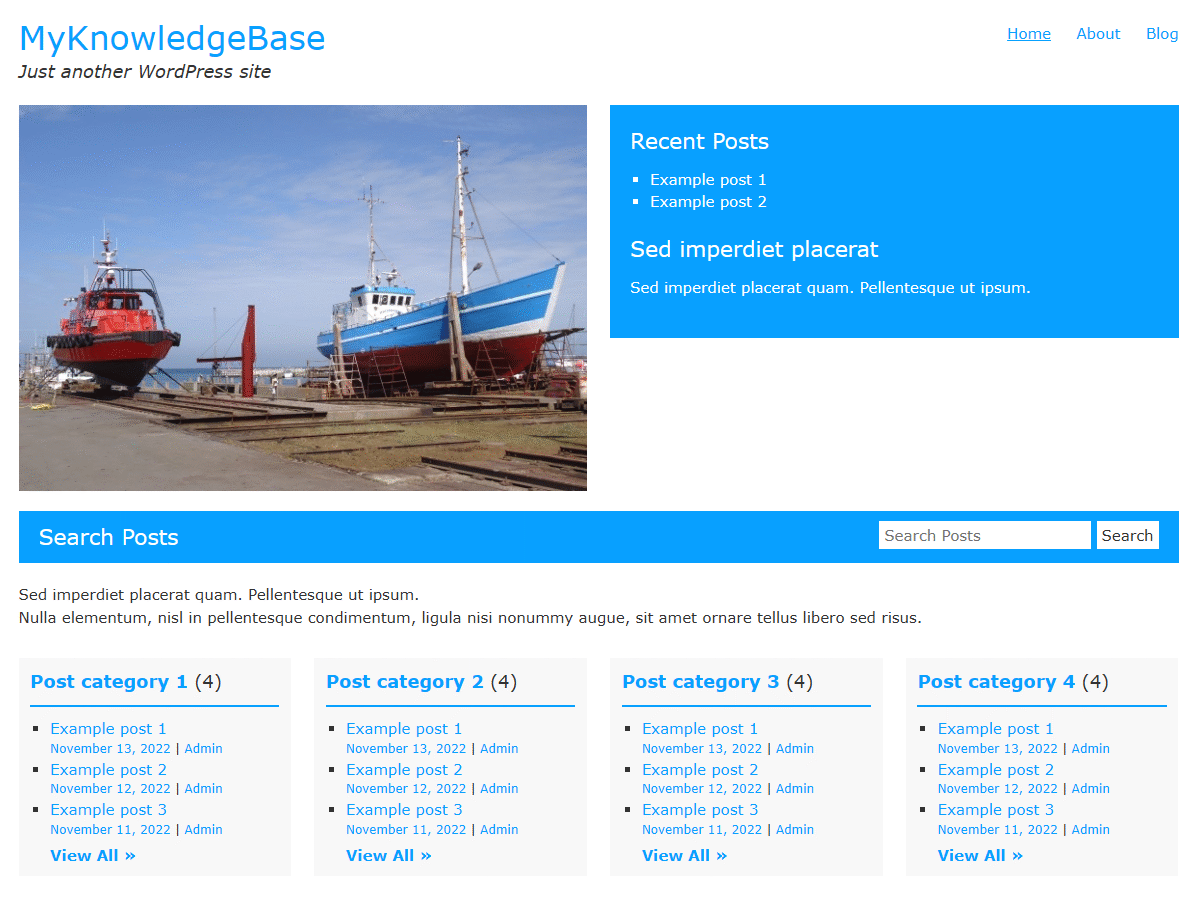 MyKnowledgeBase theme screenshot