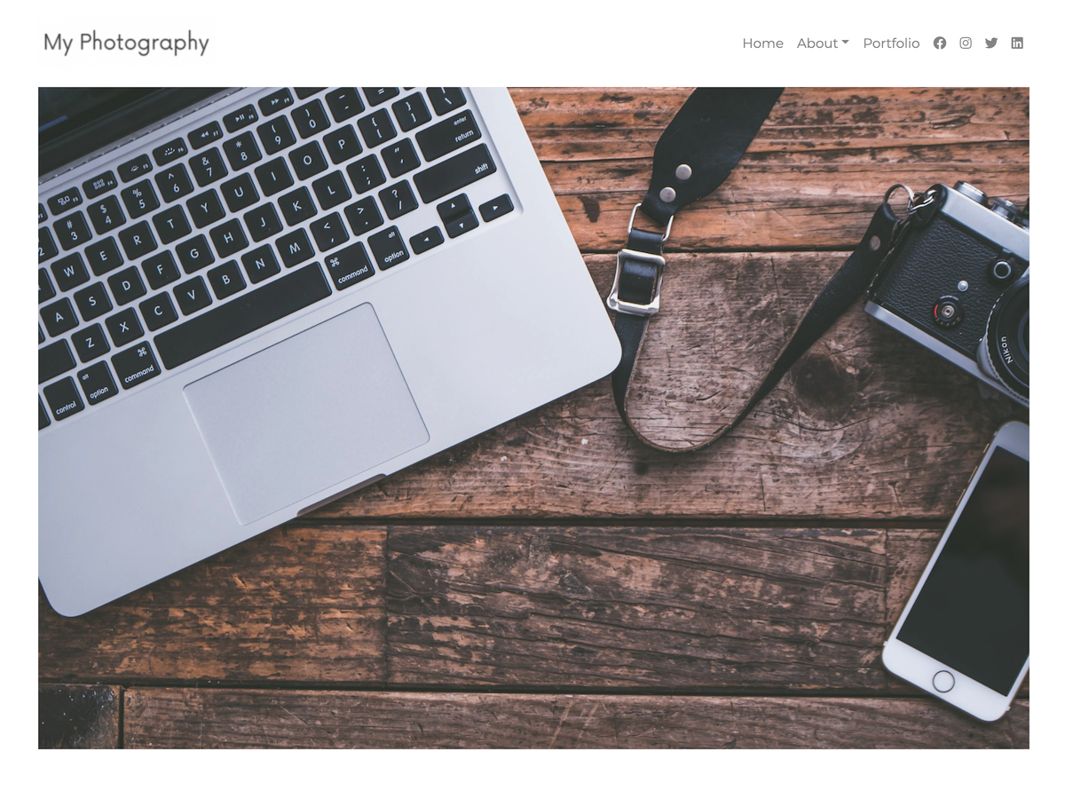 myphotography theme screenshot