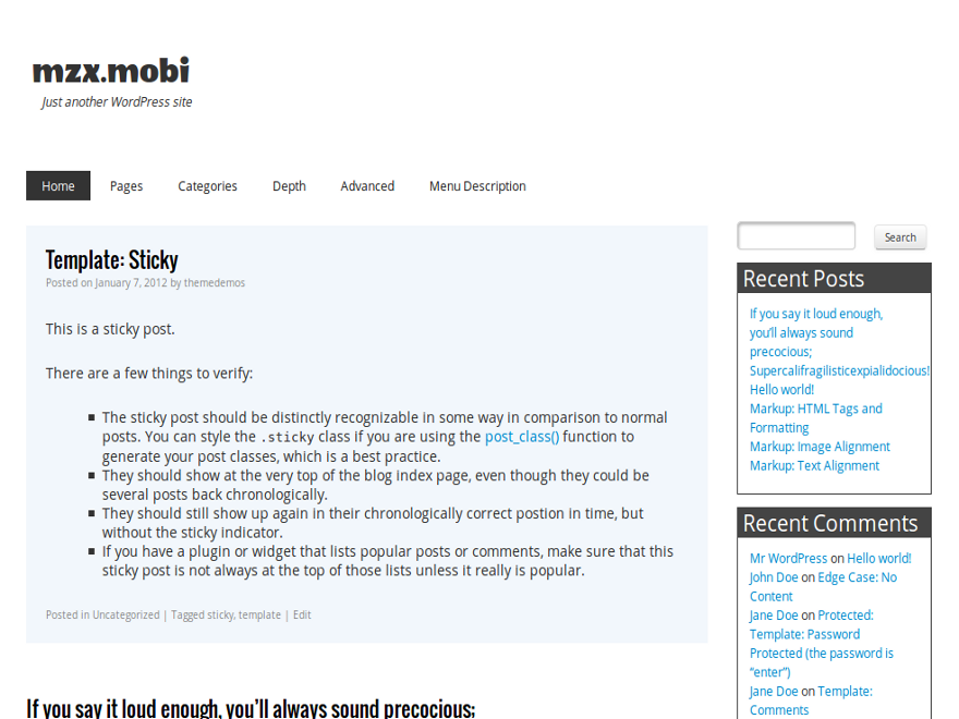 mzx static theme screenshot