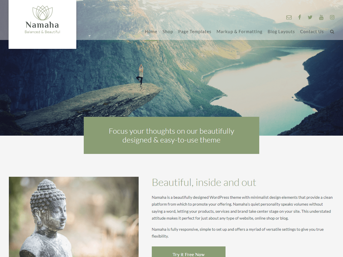 Namaha theme screenshot