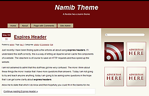 Namib theme screenshot