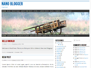 nano blogger theme screenshot
