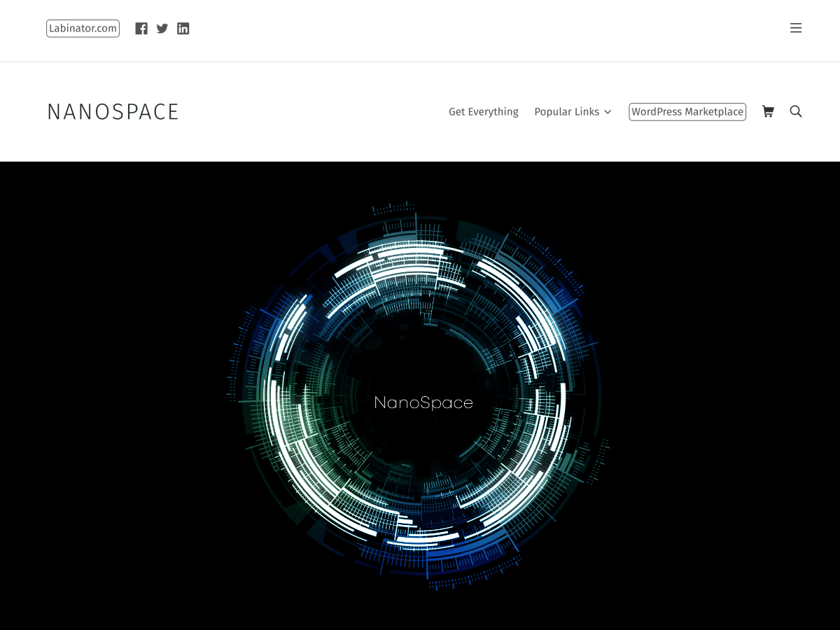 NanoSpace theme screenshot