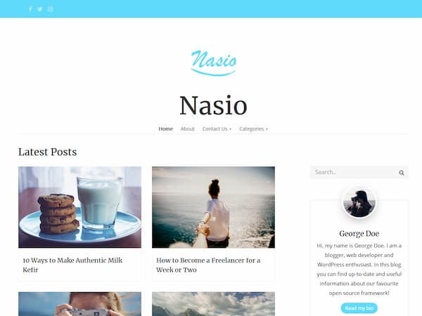 Nasio theme screenshot