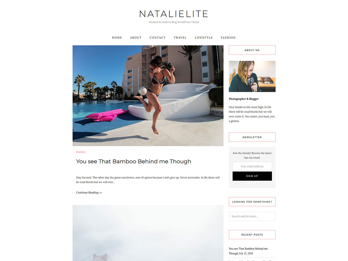NatalieLite theme screenshot